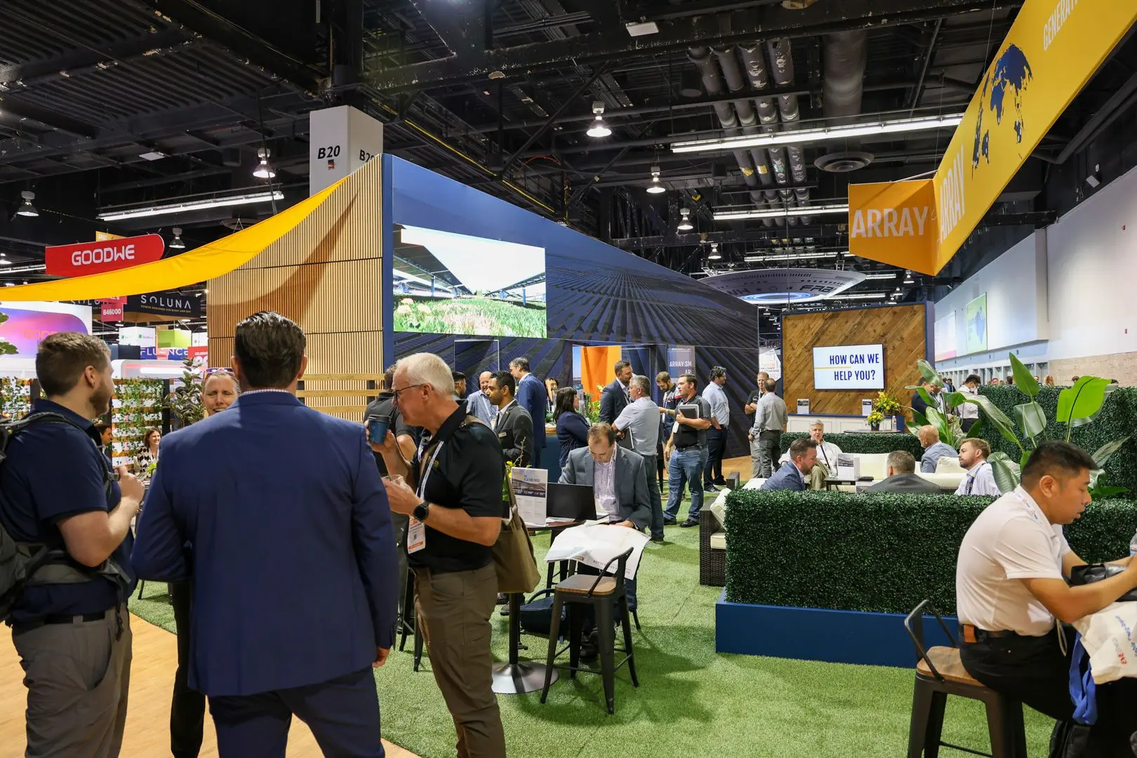 Array of custom trade show booths showing range of memorable trade show exhibit design approaches by Highway 85 Productions