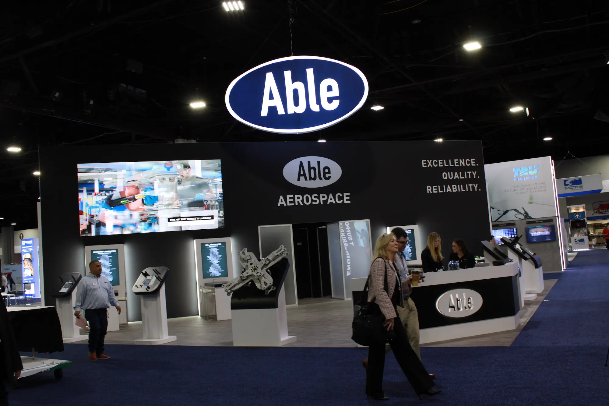 Able custom 20x30 trade show booth showing what an enterprise-scale trade show budget by company size delivers on the show floor by Highway 85 Productions