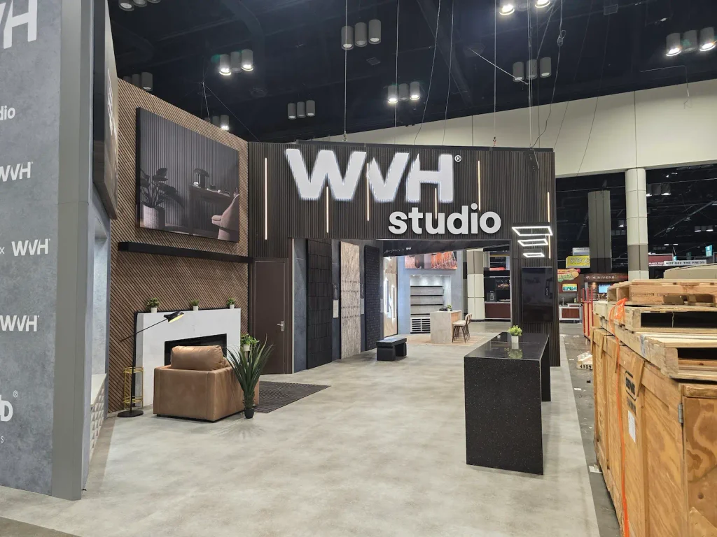 Custom trade show booth interior showing how layout and capacity affect team performance when deciding to increase your trade show budget by Highway 85 Productions