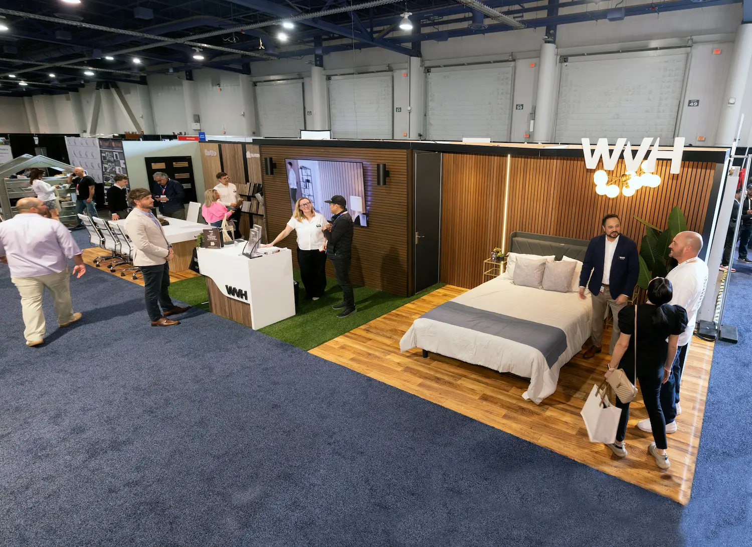 WVH custom 10x30 trade show booth showing what a well-matched trade show budget can deliver when goals and investment are aligned by Highway 85 Productions
